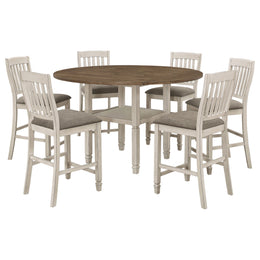 Sarasota  Drop Leaf Counter Dining Set Rustic Cream