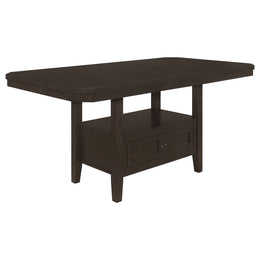 Prentiss  Butterfly Leaf Dining Table Set Cappuccino
