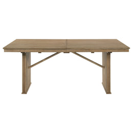Adina 89-inch Extension Dining Table Distressed Light Brown