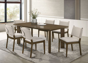 Ottowa  Rectangular Wood Dining Room Table Set Brown