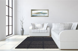 Blue Solace By Nan 18X42 Framed Print