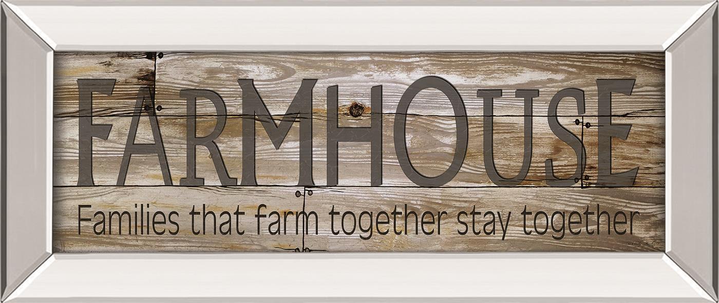 Farmhouse By Cindy Jacobs 18X42 Mirror Frame Print