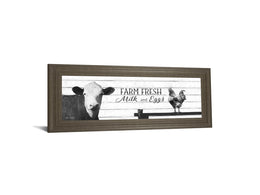 Farm Fresh Milk And Eggs By Lori Deiter 18X42 Framed Print