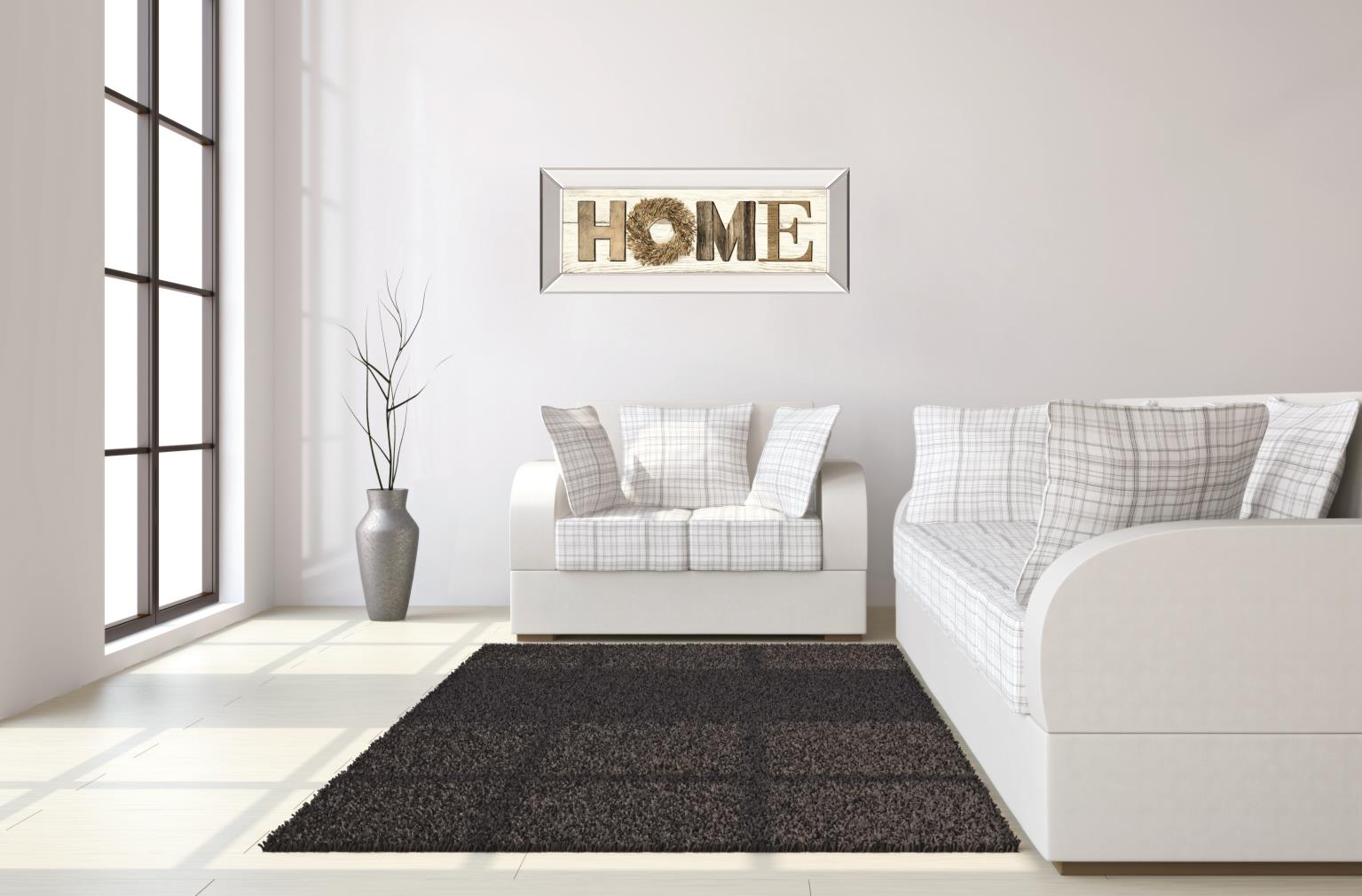 Home By Lori Deiter 18X42 Mirror Frame Print