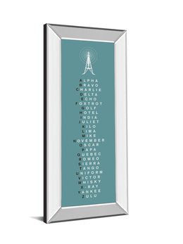 Phonetic Alphabet Ii By The Vintage Collection 18X42 Mirror Frame Print
