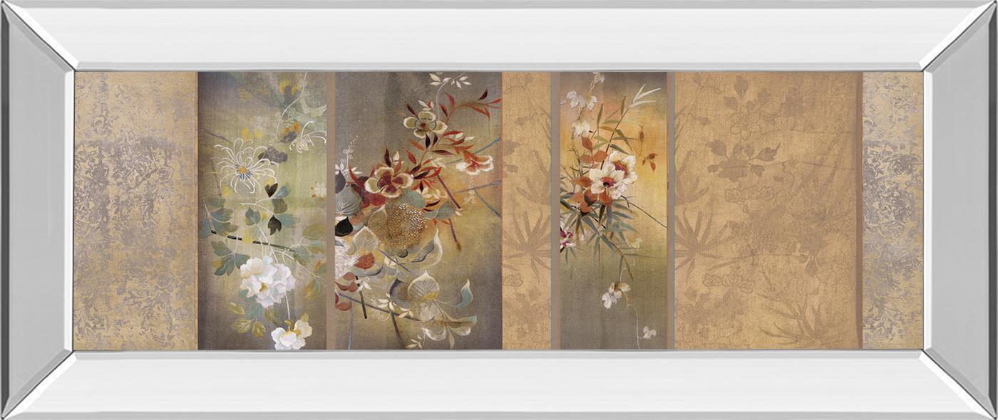 Tea Garden Ii By Douglas 18X42 Mirror Frame Print