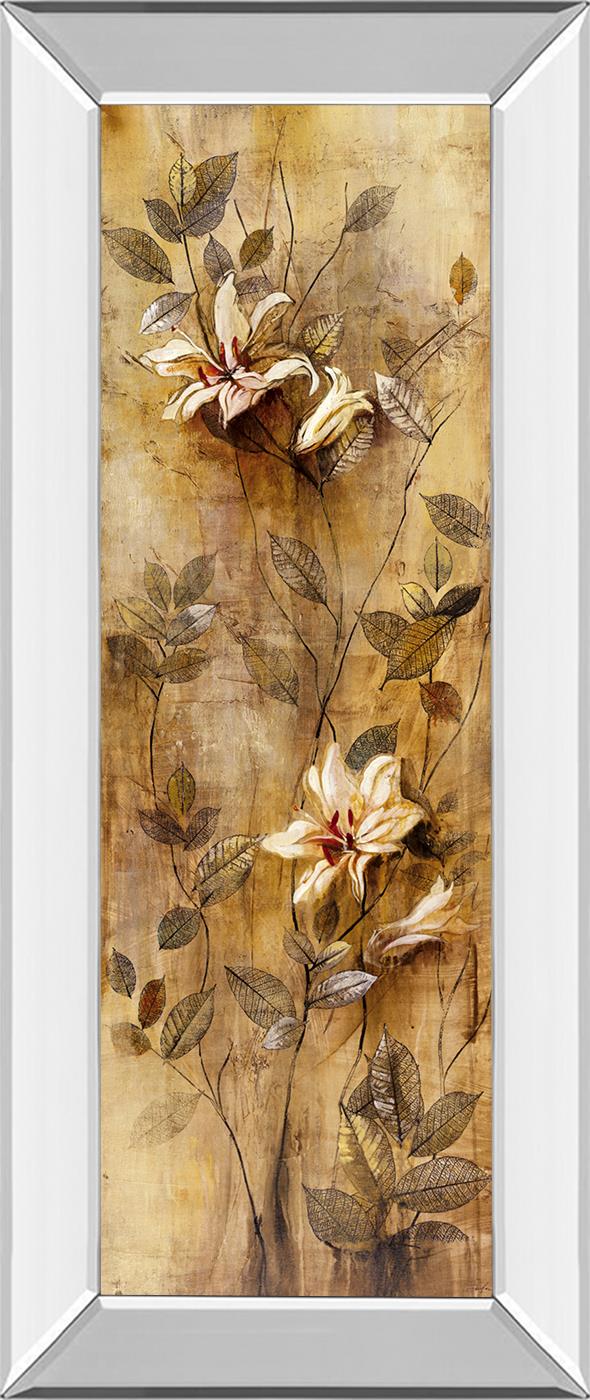 Candlelight Lilies Ii By Douglas 18X42 Mirror Frame Print