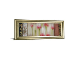 Rain Flower I By Dysart 18X42 Framed Print