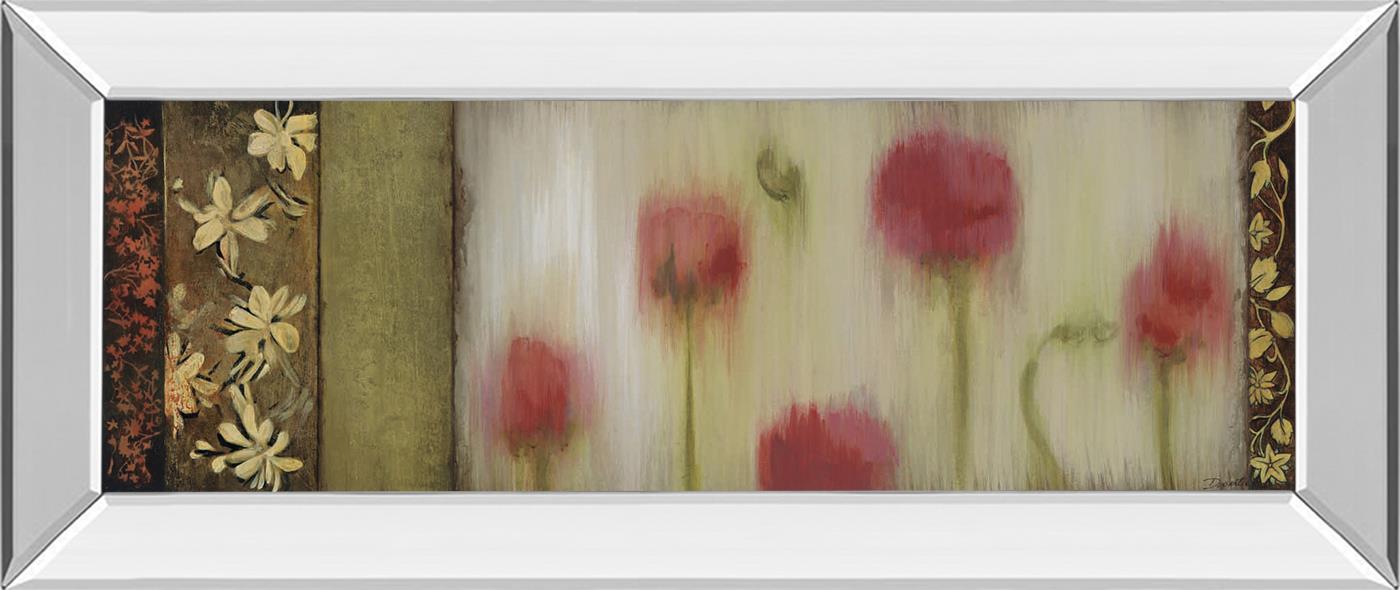 Rain Flower Ii By Dysart 18X42 Mirror Frame Print