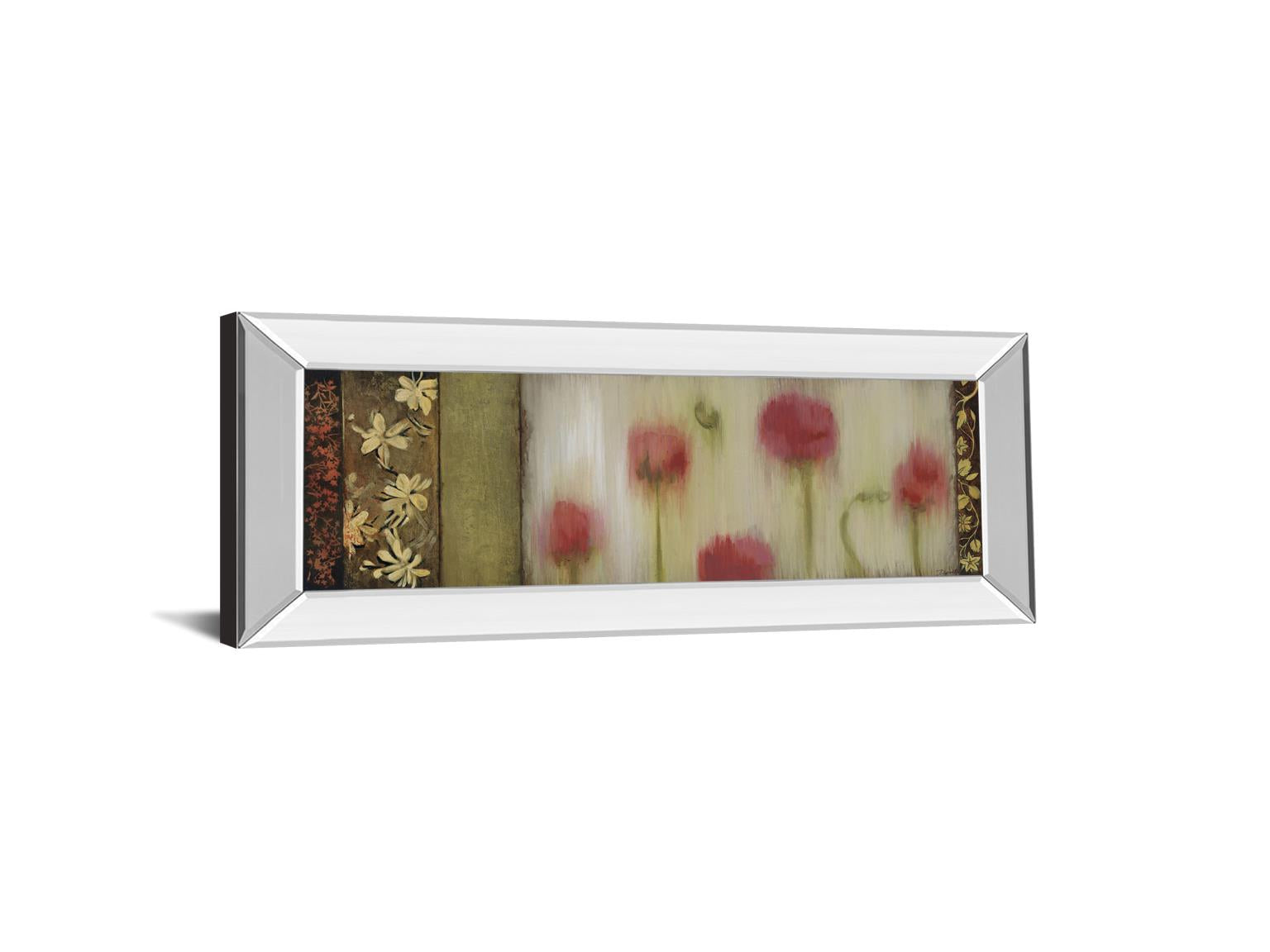 Rain Flower Ii By Dysart 18X42 Mirror Frame Print