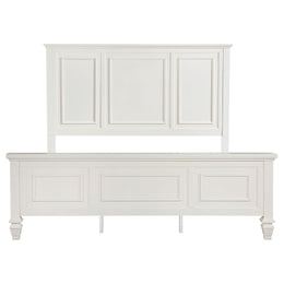 Sandy Beach 63-inch California King Panel Bed Cream White