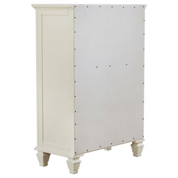 Sandy Beach 5-drawer Bedroom Chest Black