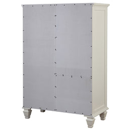 Sandy Beach 5-drawer Bedroom Chest Black