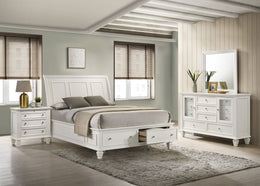 Sandy Beach  California King Bedroom Set Black