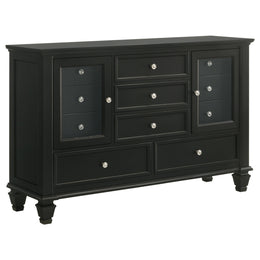 Sandy Beach  California King Bedroom Set Black