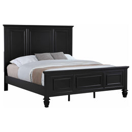 Sandy Beach 63-inch California King Panel Bed Cream White