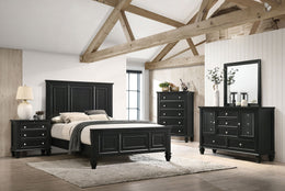 Sandy Beach  California King Bedroom Set Black