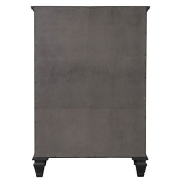 Sandy Beach 5-drawer Bedroom Chest Black