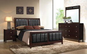 Carlton  California King Bedroom Set Cappuccino