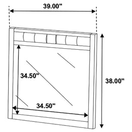 Carlton Dresser Mirror Cappuccino