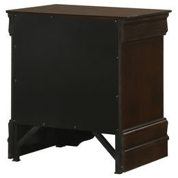 Louis Philippe 2-drawer Nightstand Bedside Table White
