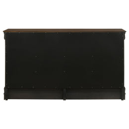 Louis Philippe 6-drawer Dresser and Mirror White