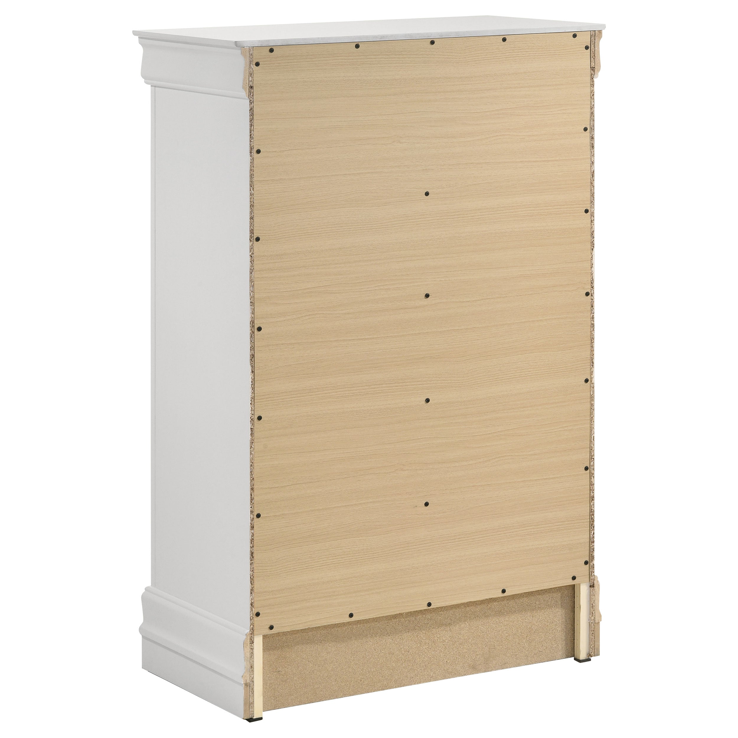 Louis Philippe 5-drawer Bedroom Chest Cappuccino