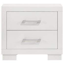Jessica 5-piece Queen LED Bedroom Set Snow White
