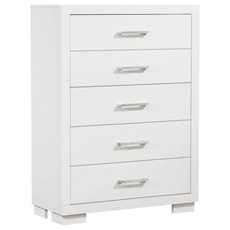 Jessica 5-drawer Bedroom Chest Cappuccino