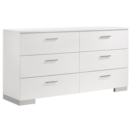 Felicity  Bedroom Set White High Gloss