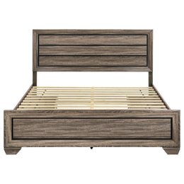 Kauffman Wood California King Panel Bed Dark Cocoa