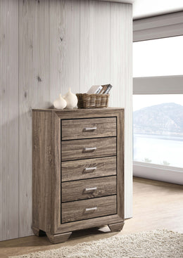 Kauffman 5-drawer Bedroom Chest Dark Cocoa