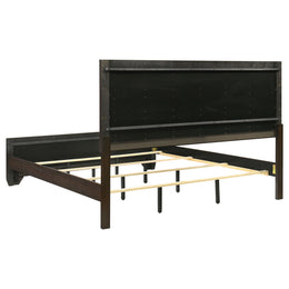 Kauffman  California King Bedroom Set Dark Cocoa