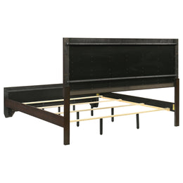 Kauffman Wood California King Panel Bed Dark Cocoa