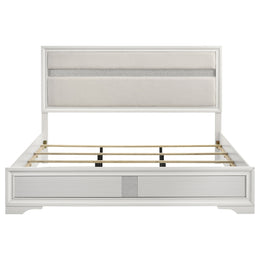 Miranda 51-inch Wood California King Storage Panel Bed Black