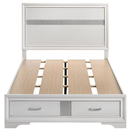 Miranda 51-inch Wood California King Storage Panel Bed Black