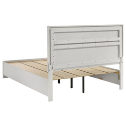 Miranda 51-inch Wood California King Storage Panel Bed Black