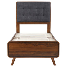 Robyn Wood California King Platform Bed Dark Walnut