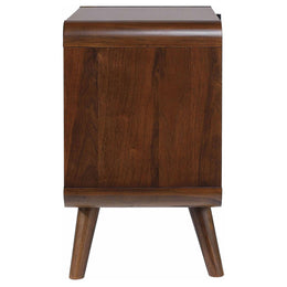 Robyn 2-drawer Nightstand Bedside Table Dark Walnut