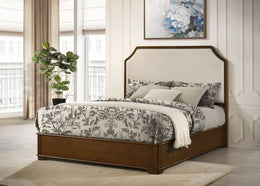 Garland 58-inchPanel Bed Cream and Brown Cherry
