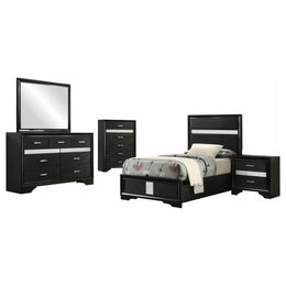 Miranda  California King Bedroom Set Black
