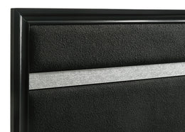 Miranda 51-inch Wood California King Storage Panel Bed Black