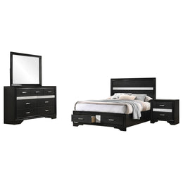 Miranda  California King Bedroom Set Black