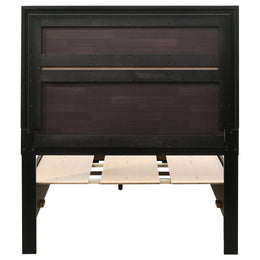 Miranda 51-inch Wood California King Storage Panel Bed Black