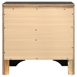 Melody Upholstered 2-drawer Nightstand Grey