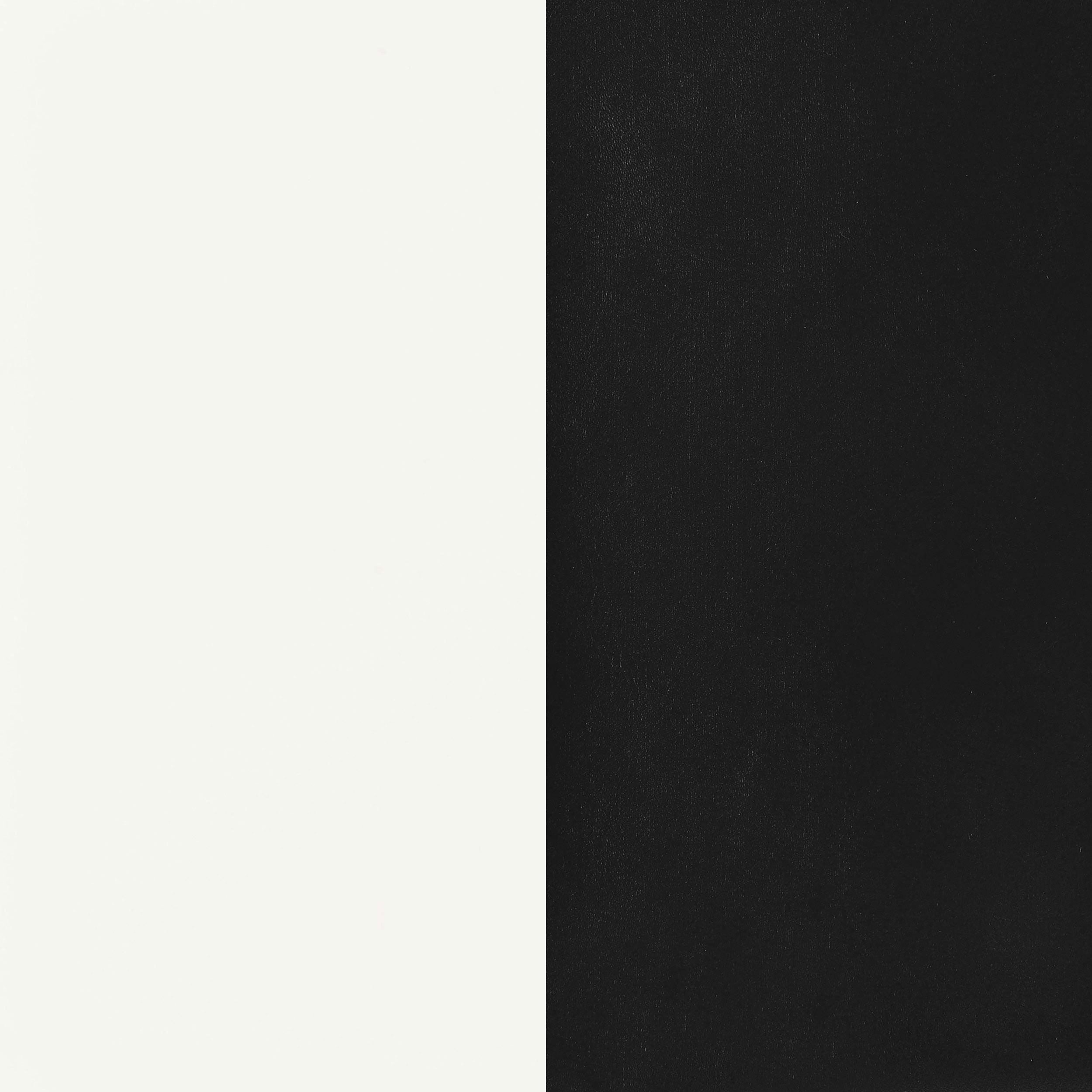 Retro  Oval Dining Table Set White and Black