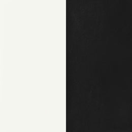 Retro  Oval Dining Table Set White and Black