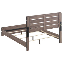 Brantford Wood  Panel Bed Barrel Oak