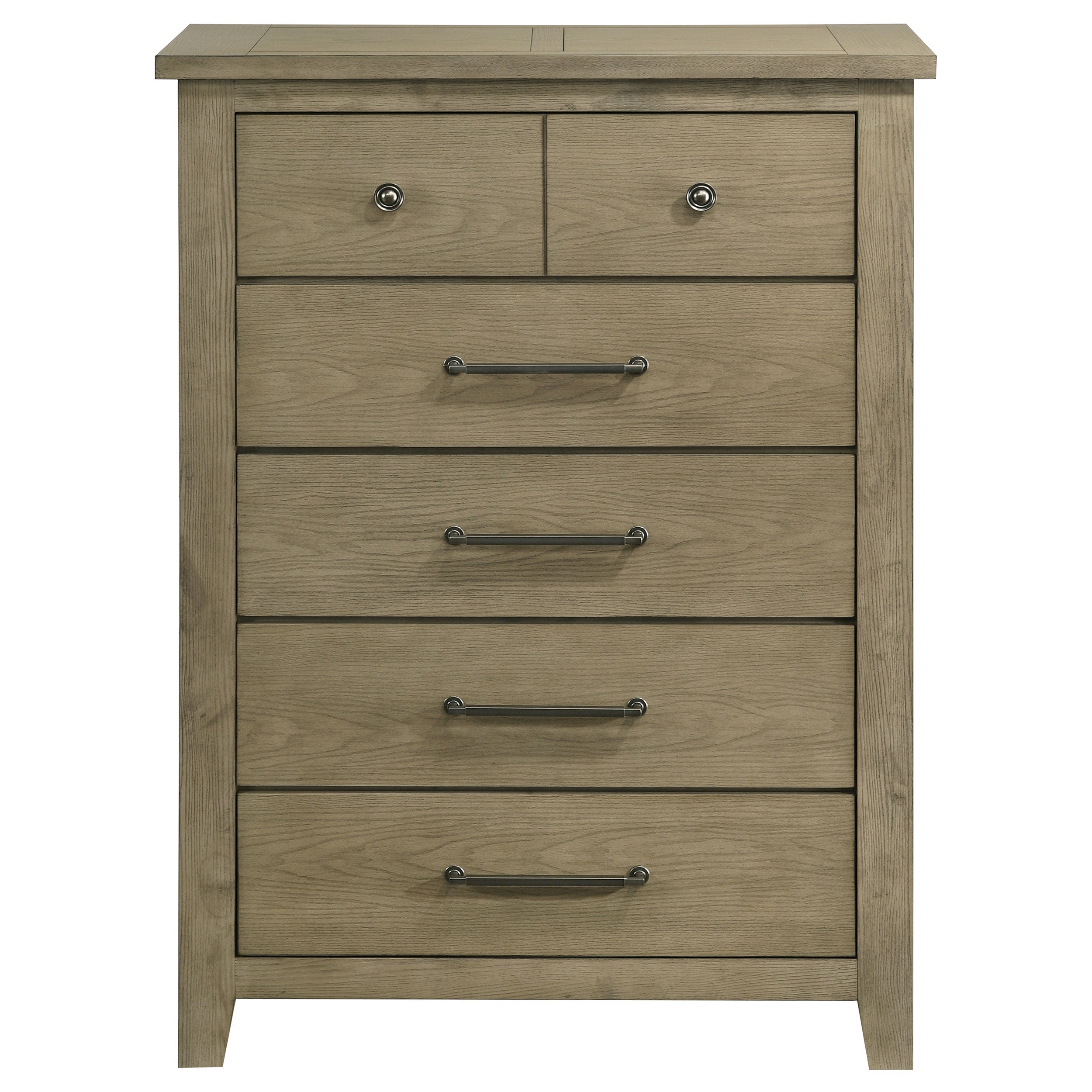 Hazlewood 5-drawer Bedroom Chest of Drawers Vineyard Oak