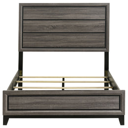 Watson Wood California King Panel Bed Grey Oak
